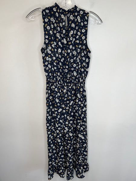 Monteau Montréal Navy Floral Jumpsuit (S)