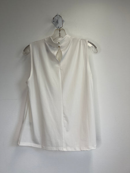 H&M White Sleeveless Blouse (M)