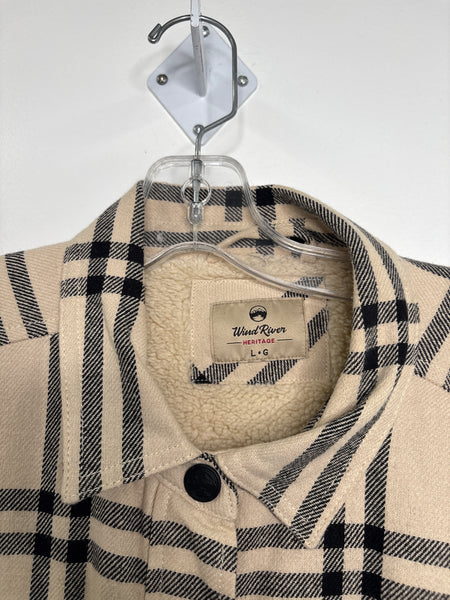 Wind River Fleece Checkered Shacket (L)