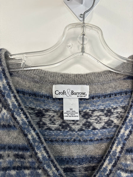 Vintage Croft & Barrow Wool Sweater Vest (3X)