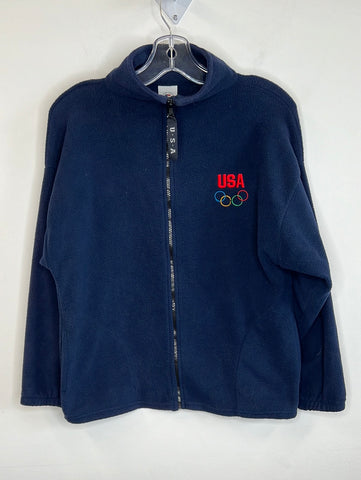 USA Olympics Fleece Zip Up Jacket (M)