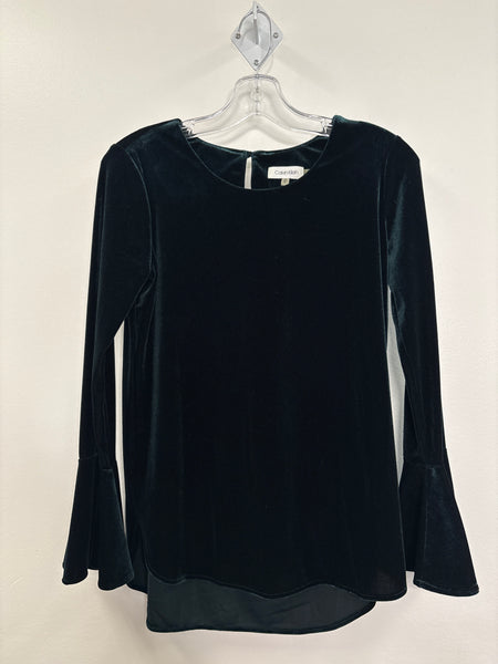 Calvin Klein Velvet Long Bell-Sleeve (XS)