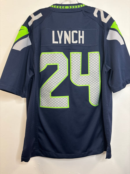 NFL Nike Seattle Seahawks #24 Marshawn Lynch Football Jersey (M)