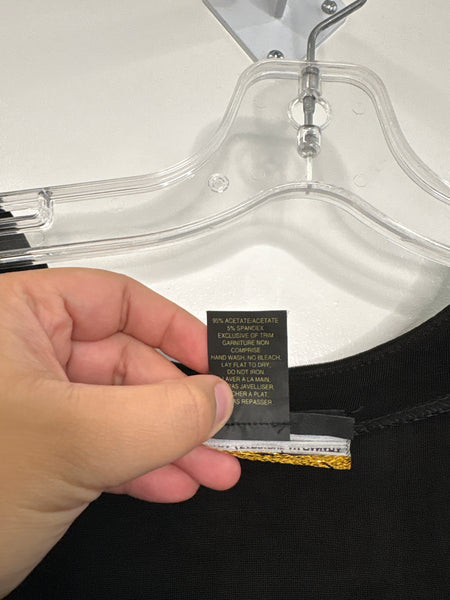 Vintage Picadilly Fashions Long-Sleeve Empire Maxi Dress (L)