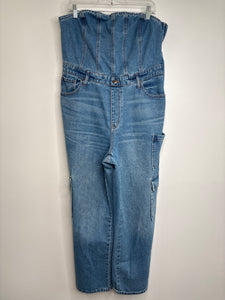 Wild Fable Cargo Denim Jumpsuit (L)