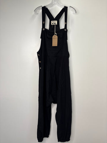 NWT Bucketlist Cotton-Blend Overall Harem Jumpsuit (XXL)