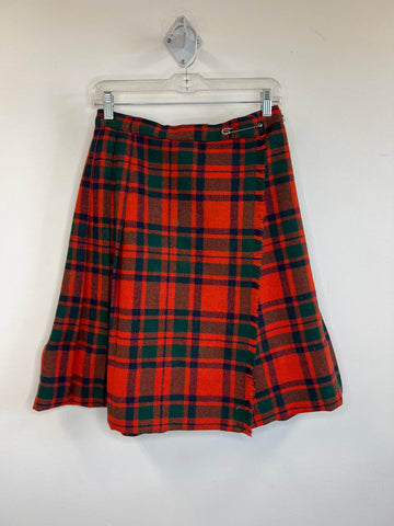 Vintage Plaid Kilt Skirt