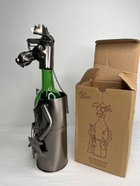 Handcrafted Moose Hunter Wine Presenter