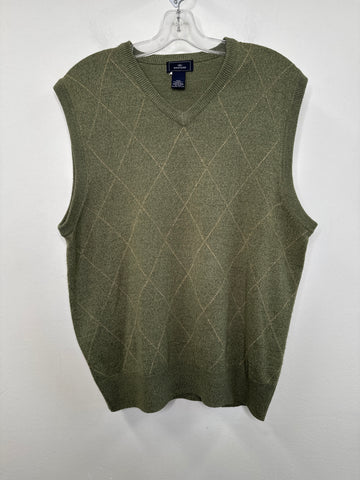 Dockers Green Argyle Print Sweater Vest (M)