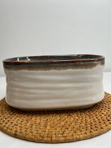 Oval Ceramic Planter