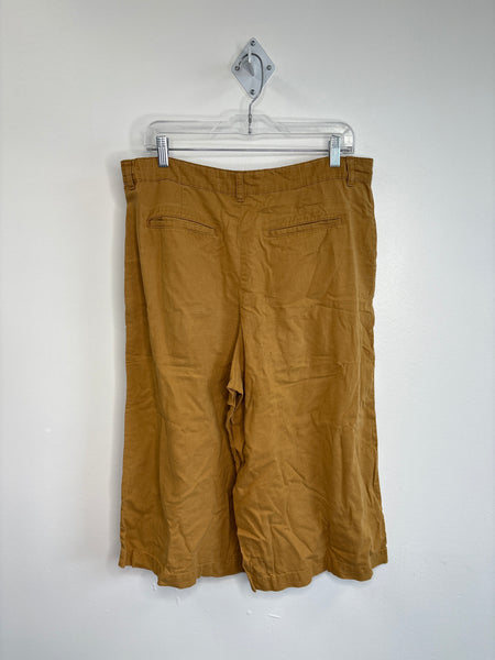 Uniqlo Cotton-Linen Blend Wide Leg Pants (M)