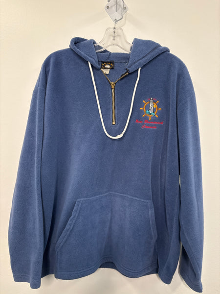 Vintage Sofari Collections Quarter Zip Fleece Hooded Sweater (M)