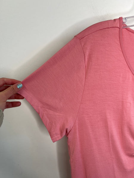 NWT La Vie En Rose Blush Pink Short-Sleeved Sleep Top (L)