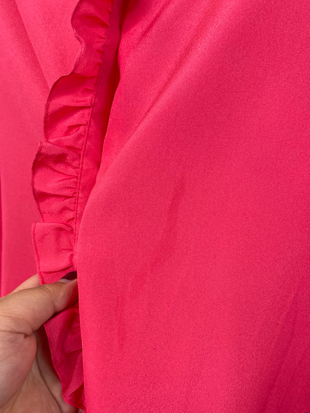 Retro Hot Pink Button Up Shirt (10)