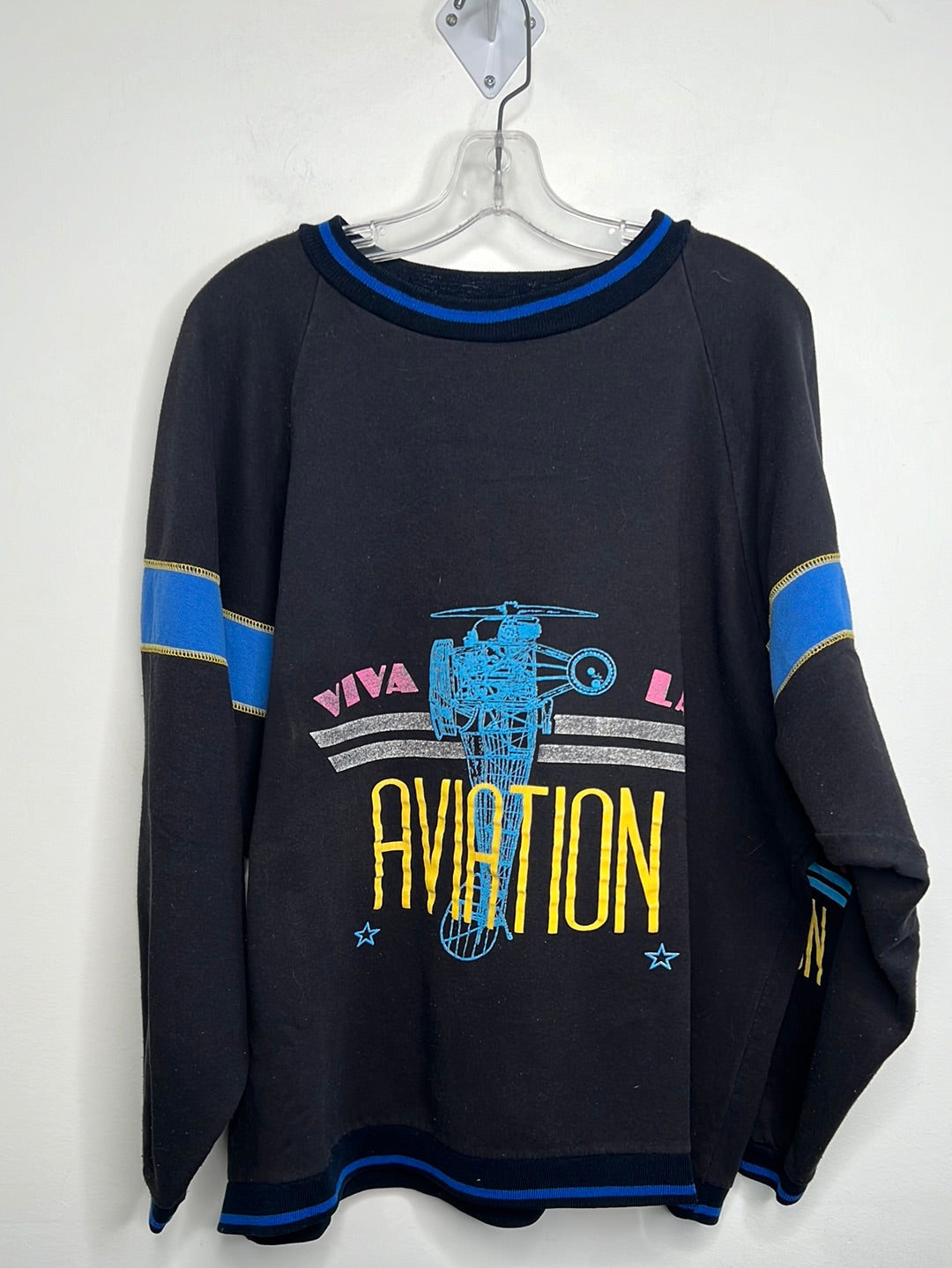Vintage Viva La Aviation Crewneck Sweatshirt
