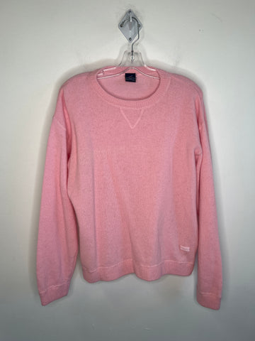 Daniel Hechter Baby Pink Lambswool Long-Sleeve Sweater (L)