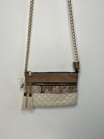 NWT Call it Spring Patterned Gold-Accented Crossbody Bag