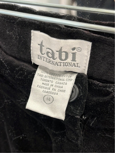 NWT Vintage Tabi International Floral Embroidered Felt Cotton Pants (14)