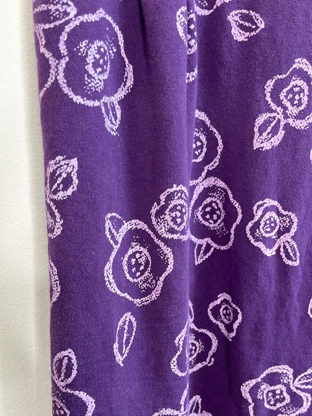 Retro Fresh Produce Floral Casual Midi Dress (S)