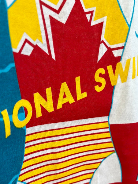 Vintage 1988 Seoul Summer Olympics Canada National Swim Team Shirt (OS)