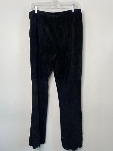 Danier Patterned Hem Genuine Leather Pants (12)