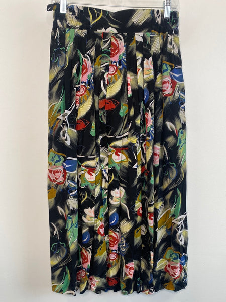 Vintage Steilmann Floral Midi Skirt (UK12)
