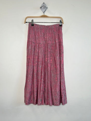 Vintage Mariposa Pleated Skirt (7/8)