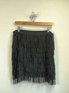 Zara Fringe Mini Skirt (L)