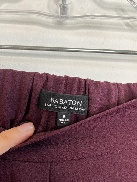 Babaton Pleated Cropped Pants (0)