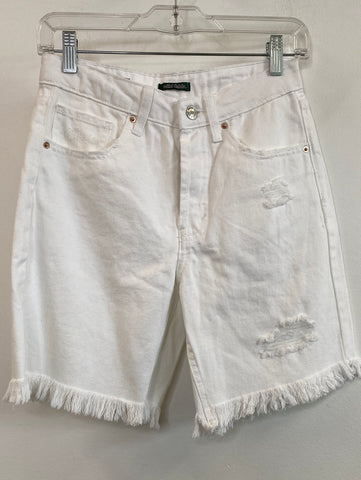 Wild Fable High Rise Bermuda Frayed Shorts (00)