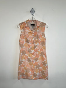 Vintage Thoma Jeunesse Floral Shift Collared Dress