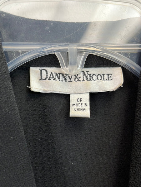 Vintage Danny & Moore Pleated Padded 3/4 Sleeve Blouse (8P)
