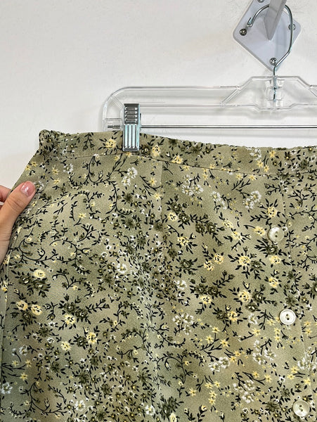 Vintage Tradition Floral Button Skirt (14)