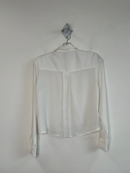 H&M Laced Shoulder-Padded Cropped Blouse (2)