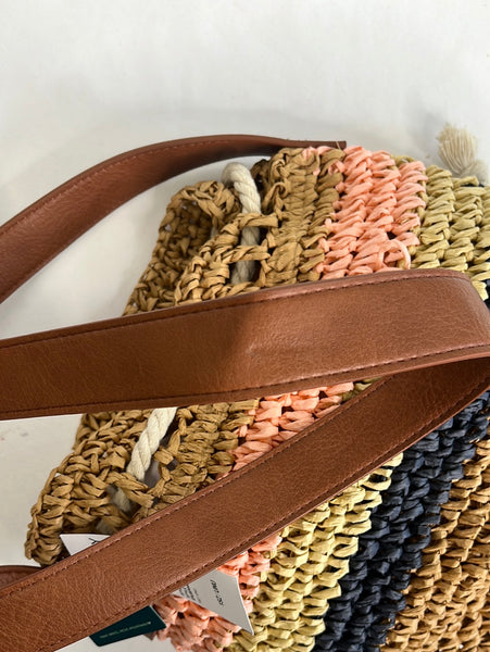 NWT Roxy Straw Shoulder Bag