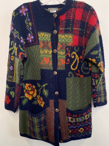 Vintage Laura Asheley Wool Knit Cardigan (OS)