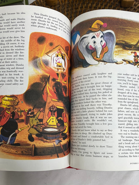 Vintage Golden Press New York Wonderful World of Walt Disney Children's Books- set of 4