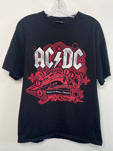 AC/DC Rock n Roll Train Black Ice Tour 2009 Graphic Tee (L)