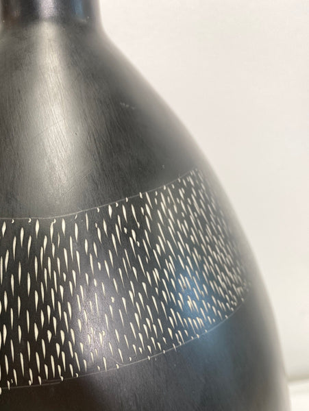 Large Oval Black Vase - sold separately