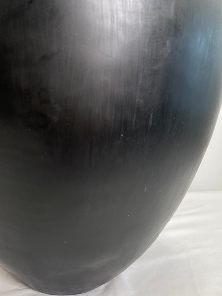 Large Oval Black Vase - sold separately