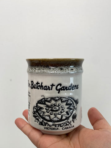 Vintage Porcelain Canada Souvenir Mug The Butchant Gardens