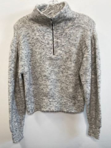 Cropped Half-Zip Sweater (XS)