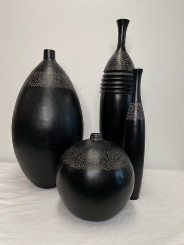 Tall Black Vase - sold separately