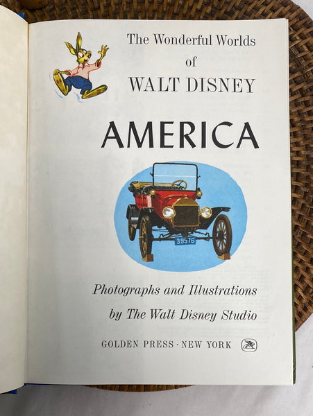 Vintage Golden Press New York Wonderful World of Walt Disney Children's Books- set of 4